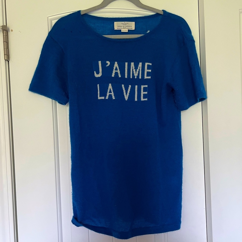 Trovata Birds of Paradis cashmere sweater